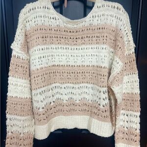 Vintage crochet knit sweater